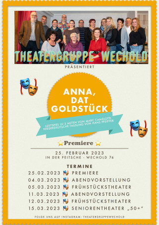 Theatergruppe Wechold 2022 Flyer Seite1