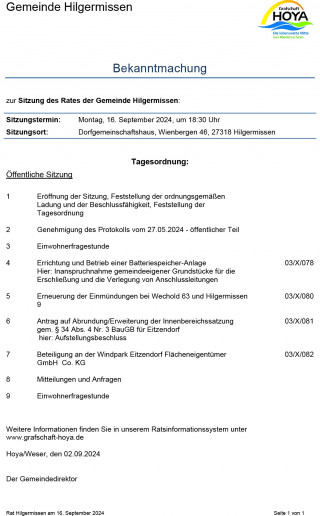 Bekanntmachung Ratssitzung Wp 2021 2026 10