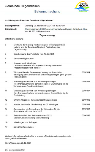 Bekanntmachung Ratssitzung Wp 2021 2026 11