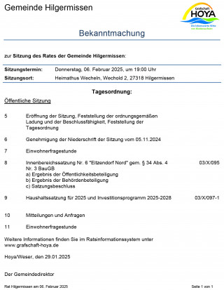 Bekanntmachung Ratssitzung Wp 2021 2026 12