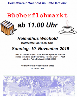 Plakat Buecherflohmarkt 2019