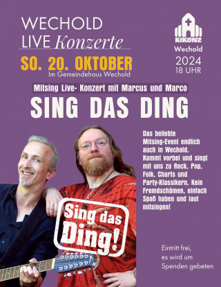 Sing Das Ding Wechold 2024